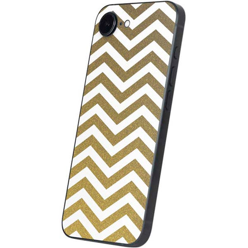 Gold Chevron iPhone 16e Skin